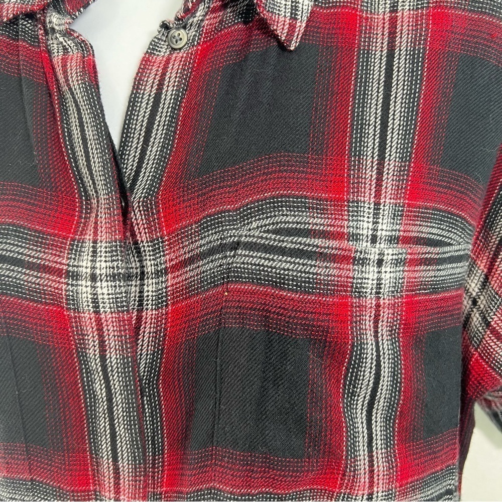 Madewell Courier Shirt Dress M Plaid Pockets Mini - Picture 6 of 14